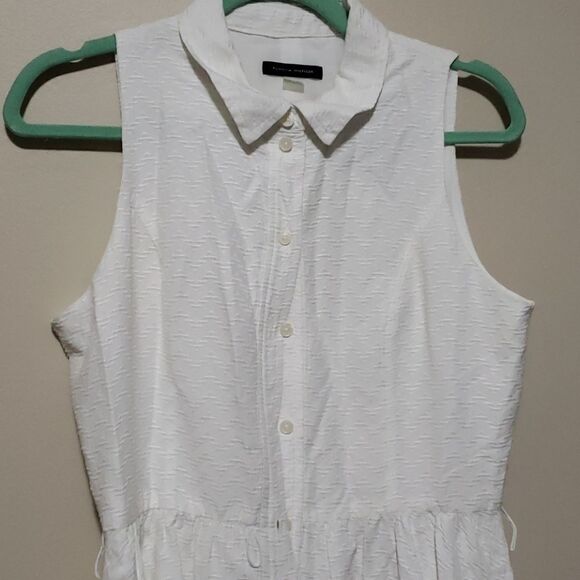 Tommy Hilfiger Women's Dress ALine Button Down Sleeveless White 8 - Picture 4 of 8